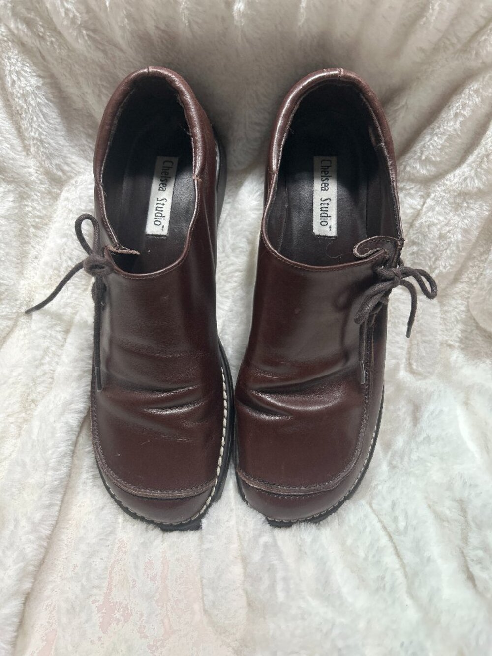 Chelsea Studio Women’s Leather Comfort Shoes Brown Size 10M Loafers Slip On